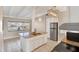 Kitchen featuring granite countertops, stainless steel appliances, and modern lighting at 2421 Cypress Ln, Lakeland, FL 33801