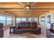 Living room with beautiful lake views and comfortable seating arrangements at 830 County Rd 457, Lake Panasoffkee, FL 33538