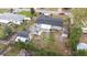 Aerial view highlighting backyard features, including a gazebo and shed, offering ample outdoor space at 122 2Nd Jpv St, Winter Haven, FL 33880