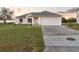 Charming single-story home features a well-maintained lawn and attached two-car garage at 25 Inconnu Dr, Kissimmee, FL 34759