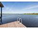 The dock offers easy access to the lake, perfect for swimming and watersports at 7769 Summerlake Pointe Blvd, Winter Garden, FL 34787