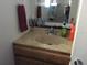 Functional bathroom sink with ample countertop space, though in need of updating at 894 Superior St, Deltona, FL 32725