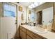 Bathroom with a large vanity, sink, and ample counter space at 105 Country Club Ln, Mulberry, FL 33860