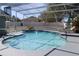 Beautiful pool with crystal clear water and ample deck space for entertaining guests at 1000 Andrea Ridge Ct, Kissimmee, FL 34747