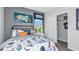 bedroom with unique accessories, closet, carpeted floor and window with natural light at 7347 Capstone Dr, Groveland, FL 34736