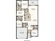 Detailed floorplan showcasing the layout of a modern home with multiple bedrooms and a spacious living area at 7396 Capstone Dr, Groveland, FL 34736