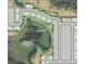 Aerial view of the community layout, highlighting the homes, streets, and wetland conservation area at 2569 Penguin Blvd, Davenport, FL 33837