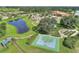 This aerial view showcases the community's well-maintained sports and recreation area at 474 Del Sol Ave, Davenport, FL 33837