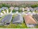 Beautiful aerial view of a neighborhood, showcasing well-maintained homes and mature trees at 14110 Sapphire Bay Cir, Orlando, FL 32828