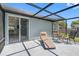 Screened-in patio with outdoor seating and a lounge chair at 3548 Galloway Oaks Ct, Lakeland, FL 33810