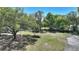 View of the backyard showing mature trees at 4609 Creek Meadow Trl, Lakeland, FL 33810