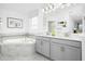 Bright bathroom showcasing vanity, soaking tub and tile flooring at 5645 Meditation Dr, Clermont, FL 34714