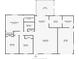 Floor plan displaying the layout of the home's bedrooms, bathrooms, and living spaces at 2322 Northview Dr, Lakeland, FL 33810