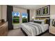 Comfortable bedroom with neutral tones, plush bedding, and natural light at 1574 Sage Ave, Haines City, FL 33844