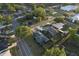 An aerial view showcasing the property's location within a serene residential neighborhood at 3247 S Polk Ave, Lakeland, FL 33803