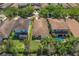 Aerial view showcasing the property, private pool, patio, landscaping and neighborhood at 8427 Prestbury Dr, Orlando, FL 32832