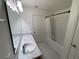 Bathroom with a shower-tub combination, tile floors, and a spacious vanity at 4516 Casablanca Ave, Kissimmee, FL 34746