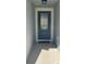 Close-up of the home's decorative front door with glass detailing and sidelights at 4516 Casablanca Ave, Kissimmee, FL 34746