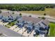 An aerial view showcases a meticulously planned community with garage parking at 3926 Grassland Dr, Orlando, FL 32824