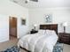 The main bedroom is bright, has carpet floors, and includes furnishings for a relaxing retreat at 3926 Grassland Dr, Orlando, FL 32824