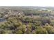 Aerial view of a home surrounded by lush landscape, showcasing neighborhood and natural beauty at 39832 N Hibiscus Way, Lady Lake, FL 32159