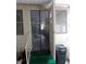 Home entrance and porch area with blue screen door and minimal porch decor at 109 Fern Dr, Debary, FL 32713