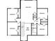 Upstairs floor plan featuring five bedrooms, a game room, and bathroom, providing a layout of the upper level at 13430 Leaping Water Way, Astatula, FL 34705