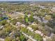 Overhead view of townhomes nestled among verdant trees and foliage in a charming residential neighborhood at 4524 Oak Arbor Cir, Orlando, FL 32802