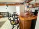 Finished basement with a custom bar, offering a great space for entertaining guests at 4586 Cr 696, Webster, FL 33597