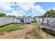 Fenced backyard with a patio, lawn and space for outdoor activities and entertaining at 1043 Pineview Pl, Lakeland, FL 33801