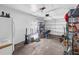 Spacious garage provides ample room for parking and storage, with a garage door opener at 1043 Pineview Pl, Lakeland, FL 33801