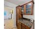Kitchen area with updated cabinets and counters at 1905 Seminole Trl, Lakeland, FL 33803