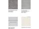 Selection of carpet, tile, cabinet, and quartz countertop samples for interior design at 2430 Slippery Rock St, Auburndale, FL 33823