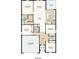 Detailed floor plan showcasing the layout of this home, including four bedrooms and a two-car garage at 2446 Slippery Rock St, Auburndale, FL 33823
