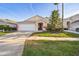 Inviting single-story home featuring a well-manicured lawn and a welcoming front entrance at 319 Bailey Cir, Davenport, FL 33897