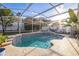 Inviting private pool area enclosed with screens, perfect for relaxation and outdoor enjoyment at 319 Bailey Cir, Davenport, FL 33897