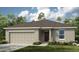 Charming one-story home with a two-car garage and well-maintained landscaping at 2411 Slippery Rock St, Auburndale, FL 33823