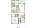 Detailed floor plan showcasing the layout of the home, including bedrooms, kitchen, and living spaces at 2411 Slippery Rock St, Auburndale, FL 33823
