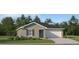 Charming single-story home featuring a classic design, a two-car garage, and well-maintained front yard landscaping at 4743 Bold Peacock Bnd, Bartow, FL 33830