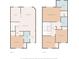 Detailed floor plan showcasing the layout of both floors with labeled rooms and dimensions at 2724 Calabria, Davenport, FL 33897