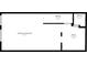 Floorplan illustration of a living room/dining room, kitchen, staircase, and bathroom at 4215 S Semoran Blvd # 3, Orlando, FL 32822