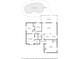 Detailed floor plan outlining bedrooms, bathrooms, living area, and outdoor spaces, including a pool at 934 W Heron Cir, Winter Haven, FL 33884