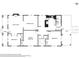 Floor plan showing the layout of the living room, dining room, bedrooms, bathrooms, and kitchen at 515 Frank Lloyd Wright Way, Lakeland, FL 33803