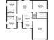 Home floor plan featuring kitchen, dining room, bedrooms, bathrooms, garage and living room at 143 Inconnu Ct, Kissimmee, FL 34759