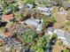 Property boundaries shown in aerial view, highlighting the property size and mature landscaping at 7013 Beverly Rd, Lakeland, FL 33813