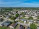 Expansive aerial view of a charming suburban neighborhood showcasing a well-maintained home with a spacious, fenced yard at 6272 Cornerstone Dr, Lakeland, FL 33813