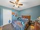 Cozy bedroom with a bed and carpet at 6272 Cornerstone Dr, Lakeland, FL 33813