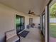 Enjoy grilling and relaxing on the screened-in patio at 6272 Cornerstone Dr, Lakeland, FL 33813