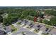 Aerial view of modern homes in a Gathering-friendly neighborhood with lake access at 272 Pershing St, Bartow, FL 33830