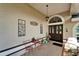 Cozy front porch with decorative elements, outdoor seating, and a welcoming entrance at 7402 Gunstock Dr, Lakeland, FL 33809